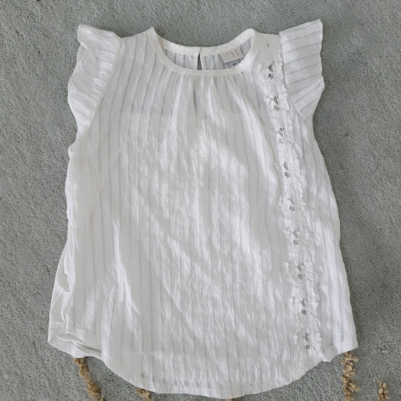 a new day Tops - 2 for $20 embroidered lace and ruffle sleeves
